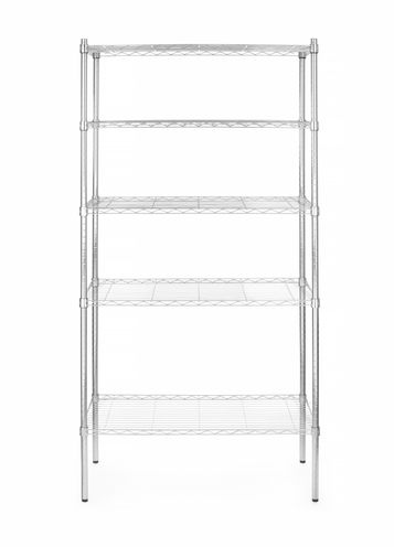 Tárolóállvány 5 polccal, HENDI, Króm, 910x455x(H)1830mm
