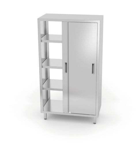 Szafa przelotowa z drzwiami suwanymi – skręcana, HENDI, Kitchen Line, 800x700x(H)1800mm