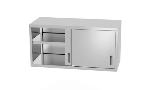 Szafka wisząca – spawana, z drzwiami suwanymi, HENDI, Profi Line, 800x300x(H)600mm