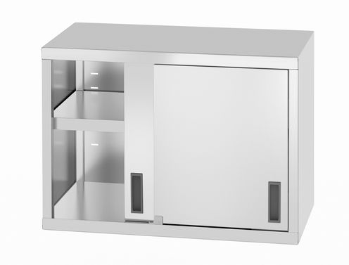 Szafka wisząca – spawana, z drzwiami suwanymi, HENDI, Profi Line, 800x400x(H)600mm
