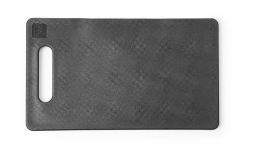 Schneidbrett mit Griff, HENDI, Schwarz, 250x150mm, Rechteckig