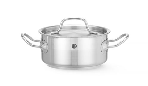 Stew pan low - with lid, HENDI, Profi Line, 1,5L, ⌀160x(H)75mm