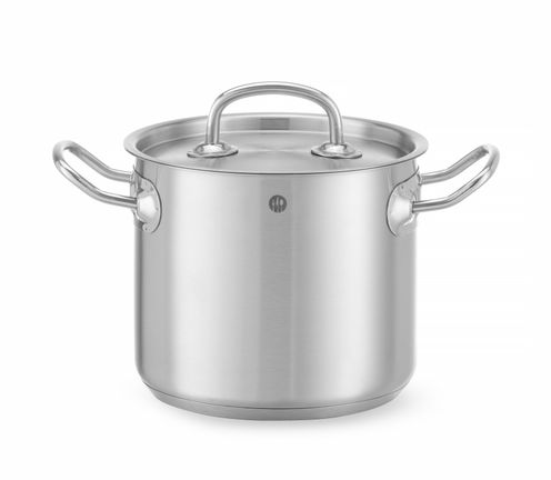 Kochtopf, hoch - mit Deckel, HENDI, Kitchen Line, 2,8L, ⌀160x(H)140mm