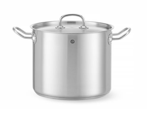 Kochtopf, hoch - mit Deckel, HENDI, Kitchen Line, 9L, ⌀240x(H)200mm