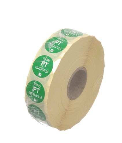 Etykiety Food Safety na każdy dzień tygodnia – jednorazowe - RO, BG, EN, HENDI, Piątek, 2000 szt., ⌀19xmm