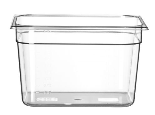 Gastronorm-Behälter 1/2, HENDI, Profi Line, GN 1/2, 12,5L, Transparent, 325x265x(H)200mm