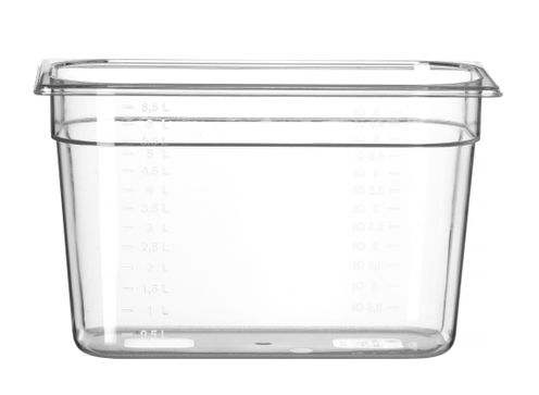 Pojemnik GN 1/3 z poliwęglanu, HENDI, Profi Line, GN 1/3, 7,8L, transparentny, 325x176x(H)200mm