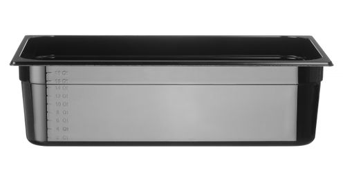 Gastronorm-Behälter 1/1, HENDI, Profi Line, GN 1/1, 21L, Schwarz, 530x325x(H)150mm