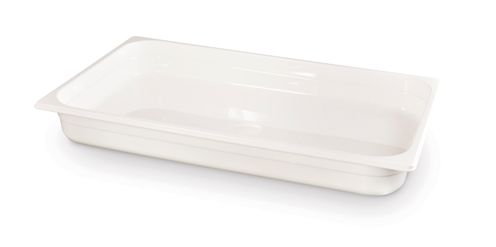 Pojemnik GN 1/1 z białego poliwęglanu, HENDI, GN 1/1, 9L, biały, 530x325x(H)65mm