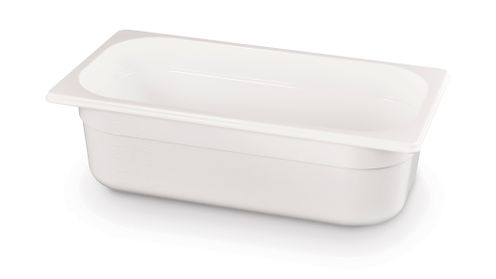Pojemnik GN 1/3 z białego poliwęglanu, HENDI, GN 1/3, 4L, biały, 325x176x(H)100mm