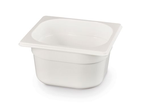 Gastronorm-Behälter 1/6, HENDI, GN 1/6, 2,4L, Weiß, 176x162x(H)150mm