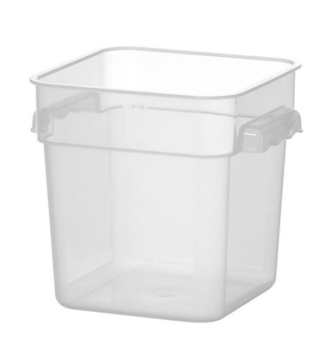 Pojemnik na żywność z podziałką, HENDI, 3,8L, 190x190x(H)180mm