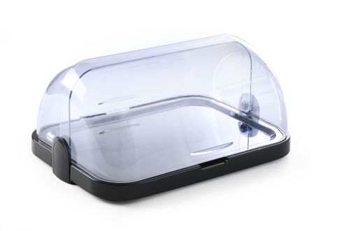 Roll-top cooling display, single, HENDI, Dark grey, 440x320x(H)205mm, Rectangular