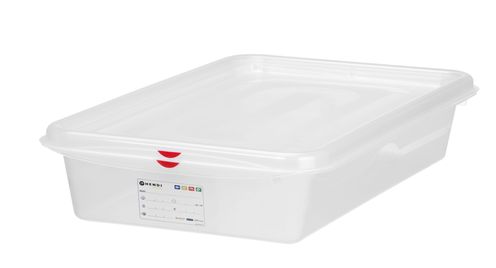 GN 2/3 mahuti, polüpropüleen, HENDI, GN 2/3, 9L, Läbipaistev, 354x325x(H)100mm, Ristkülikukujuline