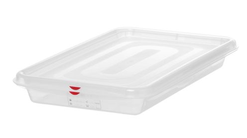 Nádoba GN 1/1, polypropylen, HENDI, GN 1/1, 8L, Průhledná, 530x325x(H)65mm, Obdélníkové