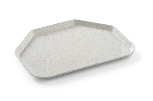 Trapecijos formos padėklas , AmerBox, Granitas, 455x355mm
