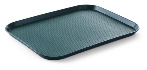 Velký polypropylenový tác pro rychlé občerstvení, AmerBox, Zelená, 350x450x(H)20mm