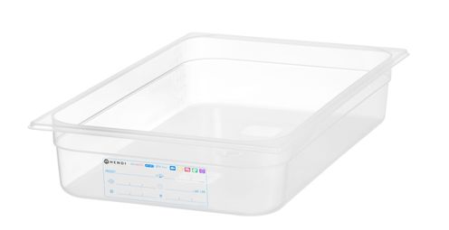Pojemnik GN 1/1 HACCP, HENDI, GN 1/1, 12L, transparentny, 530x325x(H)100mm