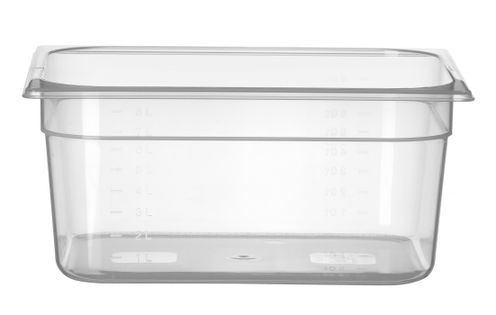 Container GN 1/2 polypropylene, HENDI, Profi Line, GN 1/2, 9,5L, Transparent, 325x265x(H)150mm