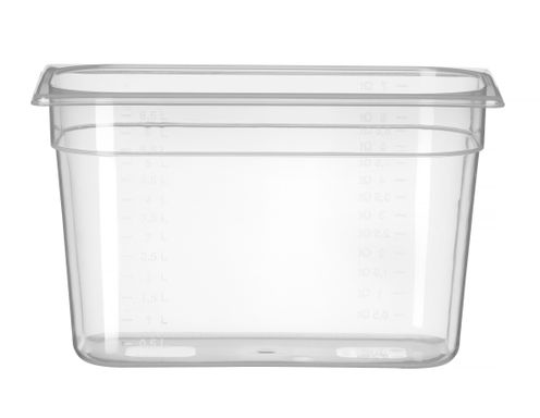 Container GN 1/3 polypropylene, HENDI, Profi Line, GN 1/3, 7,8L, Transparent, 325x176x(H)200mm