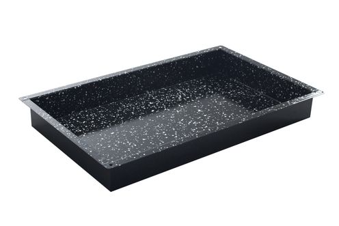 Pladenj za peko CONVECTOMAT CLASSIC GN 2/1, HENDI, GN 2/1, Črna, 530x650x(H)20mm, Pravokotno