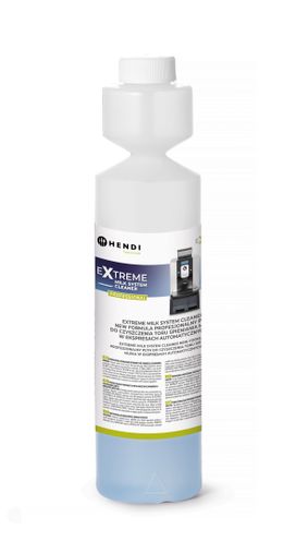 Extreme Milk System Cleaner New Formula profesionální čistící prostředek na systémy napěnění mléka v automatických kávovarech, HENDI, 0,25 l