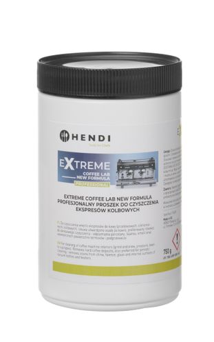 Extreme Coffee Lab NEW FORMULA profesjonalny proszek do czyszczenia ekspresów kolbowych, HENDI, 0,75 kg