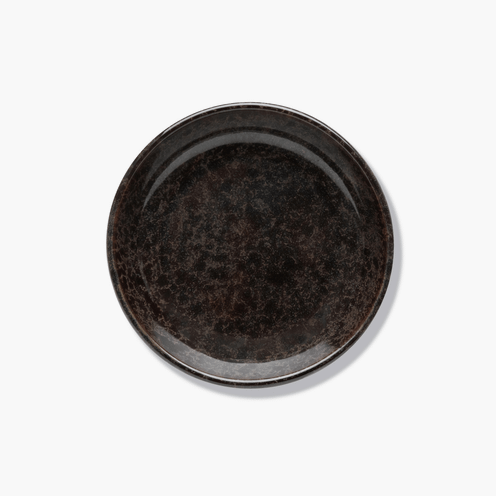 OLIVE PLATE SURFACE D9 H2 INDI GREY, Serax, brązowy