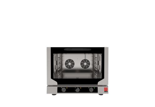 Aurukonvektsiooniga küpsetusahi Evolution Next 4x 530x325 mm GN 1/1, elektriline, elektromehaanilise juhtimisega, Tecnoeka, GN 1/1, 400V/6400W, 784x752x(H)634mm