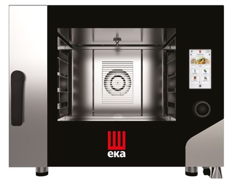 Konvektsioon-auruahi Millennial Touch Screen Bakery automaatse pesemissüsteemiga, 4 × 600× 400 mm – elektroonilise juhtimisega, elektriline, Tecnoeka, 400V/7800W, 850x1035x(H)700mm
