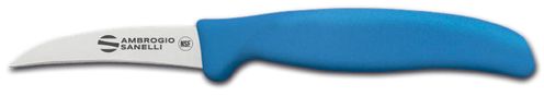 Nóż do warzyw Supra Colore, Ambrogio Sanelli, zakrzywione ostrze, niebieski, (L)190mm