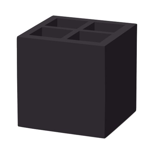 Skrzynka na sztućce i serwetki Madeira Black, czarny