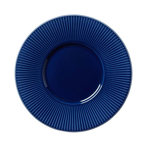 Talerz Gourmet ze średnim rantem Willow Azure, niebieski