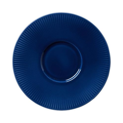 Talerz Gourmet z małym rantem Willow Azure, niebieski