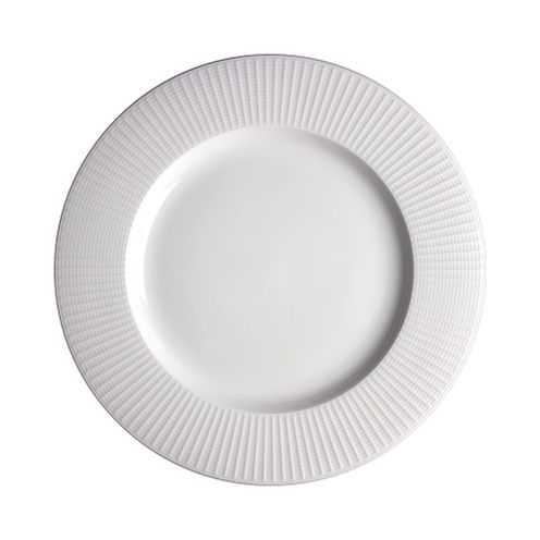Talerz Gourmet z dużym rantem Willow, kremowy