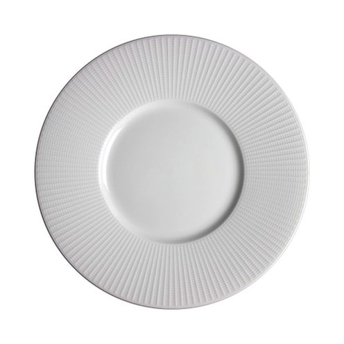 Talerz Gourmet ze średnim rantem Willow, kremowy
