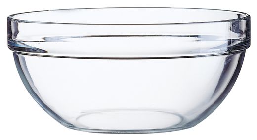 Empilable salad bowl, Arcoroc, 550 ml, 0,55L, Transparent, ⌀138x(H)52mm 1