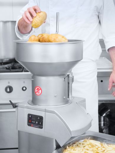 High-performance electric vegetable slicer with CA-62 electronic panel, Sammic, 400V/750W, 430x420x(H)810mm 1