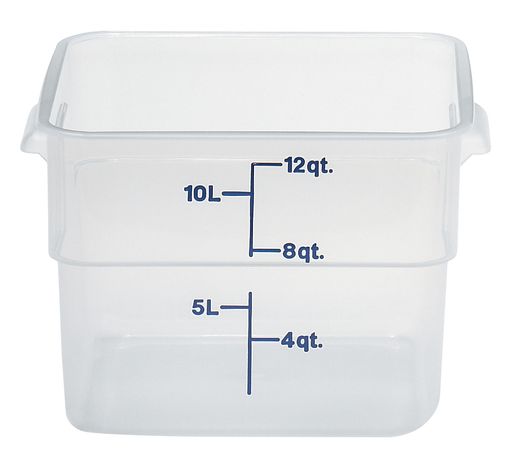 Skaidrus polipropileninis konteineris maistui CamSquare, Cambro, Camsquare, 11,4L, Permatomas, 256x310x(H)210mm 1