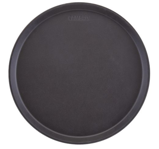 Camtread serving tray, round, non-slip surface., Cambro, black, Black, ⌀355x(H)21mm 1