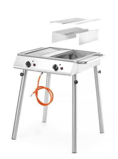 Xantos Griglia a gas , HENDI, 9,5kW, 770x710x(H)870mm 1