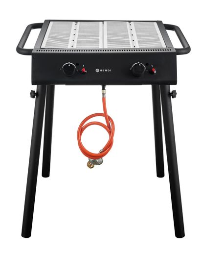 Xantos Black Gas grill, HENDI, Black, 9,5kW, 770x710x(H)870mm 1