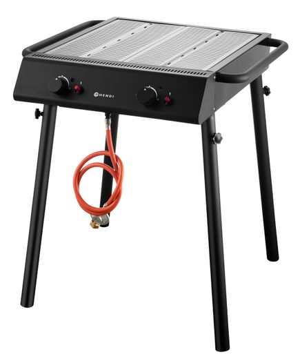 Xantos Black Gas grill, HENDI, Black, 9,5kW, 770x710x(H)870mm 1