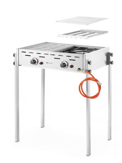Roast-Master Pro Gas barbecue, HENDI, 11,6kW, 790x560x(H)900mm 1