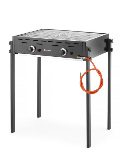 Gas Grill Roast-Master Pro Black, HENDI, Black, 11,6kW, 790x560x(H)900mm 1