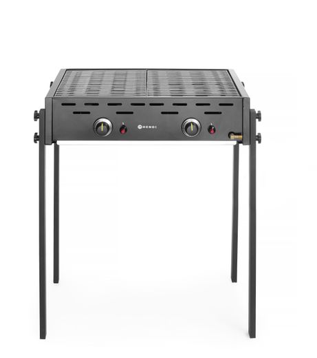 Gas Grill Roast-Master Pro Black, HENDI, Black, 11,6kW, 790x560x(H)900mm 1