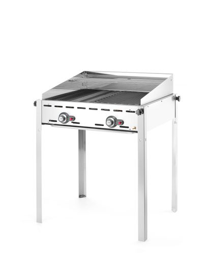 2 degiklių ekologiška kepsninė, HENDI, Profi Line, Emaliuota ketaus keptuvė ir grotelės GN 1/1, 11,6kW, 740x615x(H)825mm 1