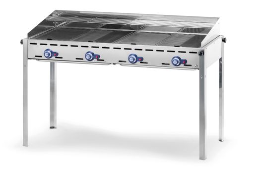 4-horákový plynový gril Green Fire Profi Line, HENDI, Profi Line, 22kW, 1400x612x(H)825mm 1