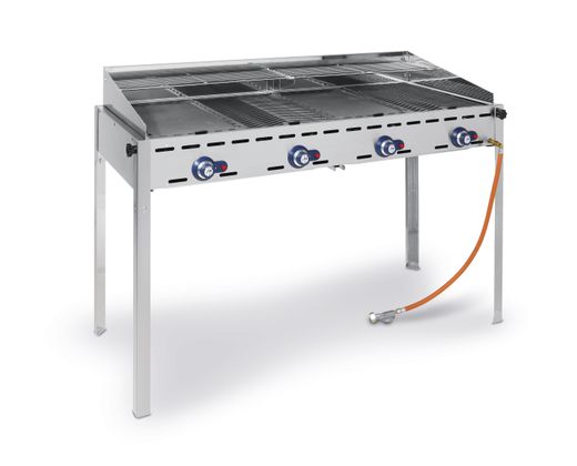 4-horákový plynový gril Green Fire Profi Line, HENDI, Profi Line, 22kW, 1400x612x(H)825mm 1