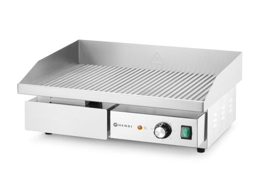 Griddle, ribbed, HENDI, Budget Line, 230V/3000W, 550x430x(H)240mm 1